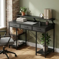 Schreibtisch TAVREN 120 x 50 x 90 cm schwarz