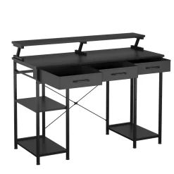 Schreibtisch TAVREN 120 x 50 x 90 cm schwarz