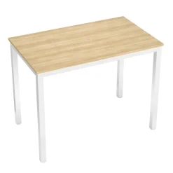 Schreibtisch THEO 100 x 60 x 75 cm braun/weiss