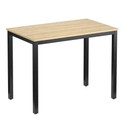 Schreibtisch THEO 100 x 60 x 75 cm braun/schwarz