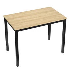 Schreibtisch THEO 100 x 60 x 75 cm braun/schwarz