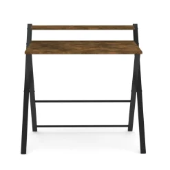 Schreibtisch TORSTEN klappbar 80 x 62 x 82 cm braun/schwarz