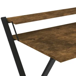 Schreibtisch TORSTEN klappbar 80 x 62 x 82 cm braun/schwarz