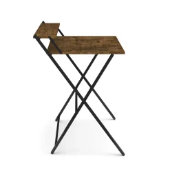 Schreibtisch TORSTEN klappbar 80 x 62 x 82 cm braun/schwarz