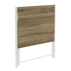 Schreibtisch TORSTEN klappbar 80 x 62 x 82 cm hellbraun/weiss