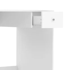 Schreibtisch URSULA mit Stauraum 101 x 60 x 76 cm weiss