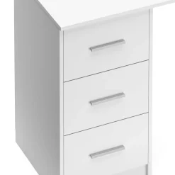 Schreibtisch VEGA mit Schubladen 110 x 50 x 74 cm weiss