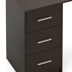 Schreibtisch VEGA mit Schubladen 110 x 50 x 74 cm dunkelbraun