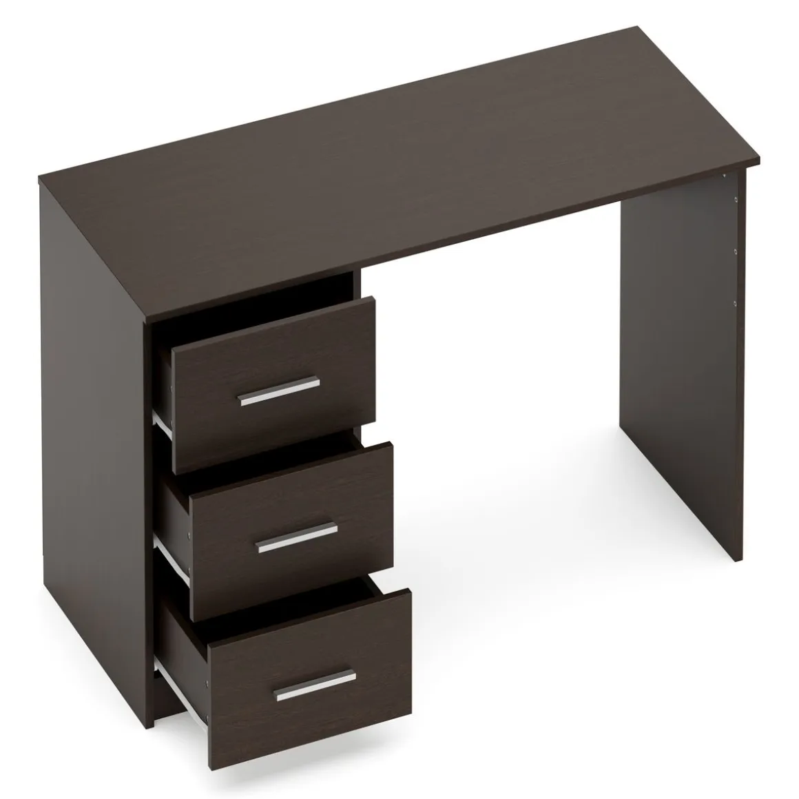 Schreibtisch VEGA mit Schubladen 110 x 50 x 74 cm dunkelbraun