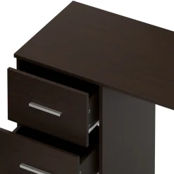 Schreibtisch VEGA mit Schubladen 110 x 50 x 74 cm dunkelbraun