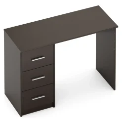 Schreibtisch VEGA mit Schubladen 110 x 50 x 74 cm dunkelbraun