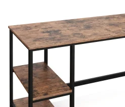 Schreibtisch Vintage BONITA mit Regal 140 x 60 x 75 cm