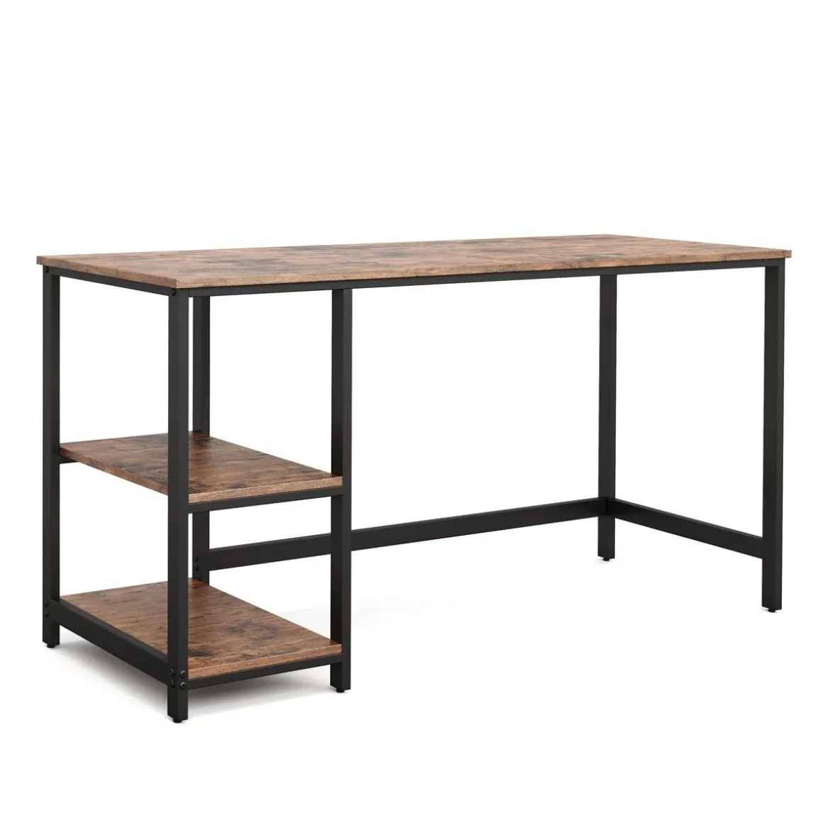 Schreibtisch Vintage BONITA mit Regal 140 x 60 x 75 cm