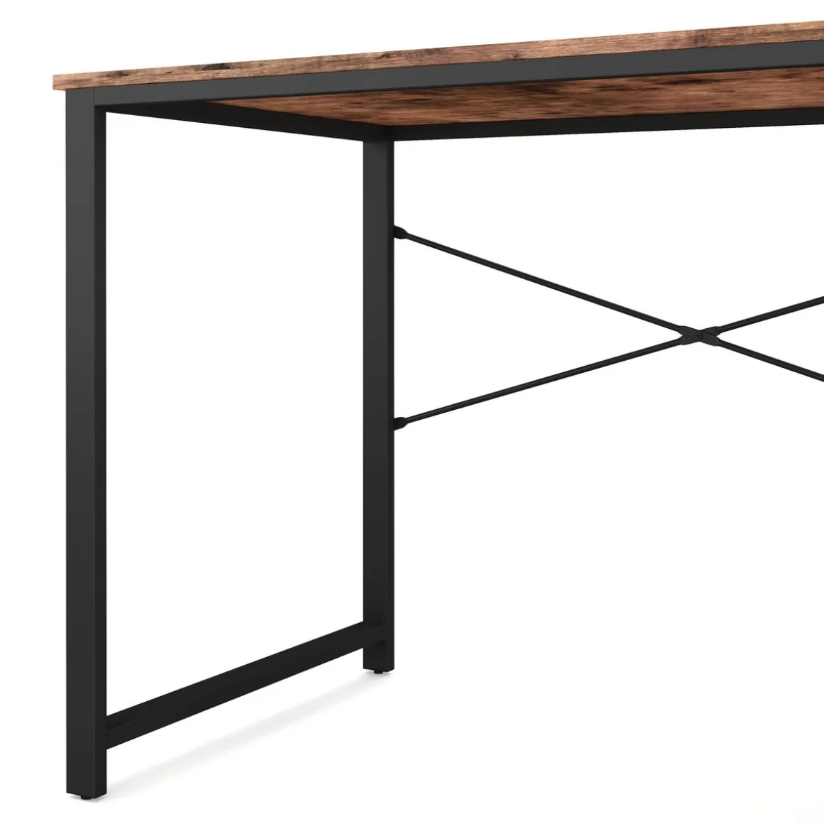 Schreibtisch Vintage BONITA mit Regal 120 x 60 x 120 cm