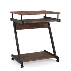 Schreibtisch Vintage BONITA auf Rollen mit Tastaturauszug 60 x 48 x 73 cm
