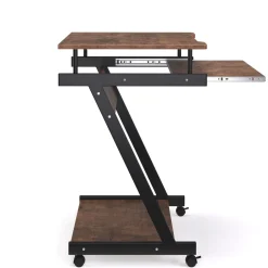 Schreibtisch Vintage BONITA auf Rollen mit Tastaturauszug 60 x 48 x 73 cm