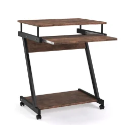 Schreibtisch Vintage BONITA auf Rollen mit Tastaturauszug 60 x 48 x 73 cm