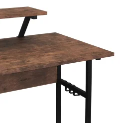 Schreibtisch Vintage BONITA auf Rollen mit Monitoraufsatz 80 x 50 x 90 cm