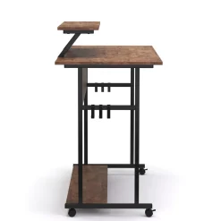 Schreibtisch Vintage BONITA auf Rollen mit Monitoraufsatz 80 x 50 x 90 cm