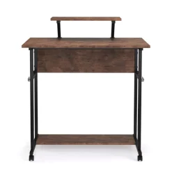 Schreibtisch Vintage BONITA auf Rollen mit Monitoraufsatz 80 x 50 x 90 cm
