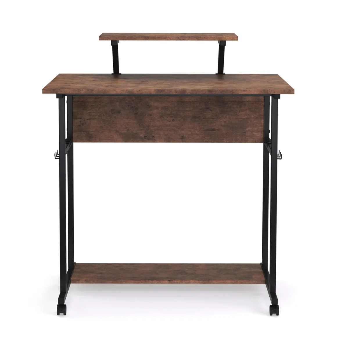 Schreibtisch Vintage BONITA auf Rollen mit Monitoraufsatz 80 x 50 x 90 cm