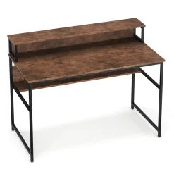 Schreibtisch Vintage BONITA mit erhöhter Ablage 120 x 60 x 91 cm