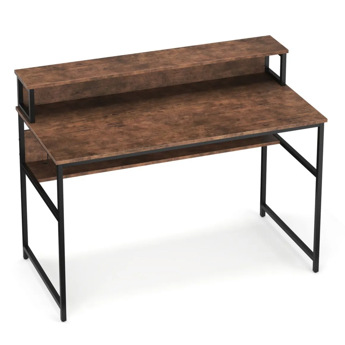 Schreibtisch Vintage BONITA mit erhöhter Ablage 120 x 60 x 91 cm