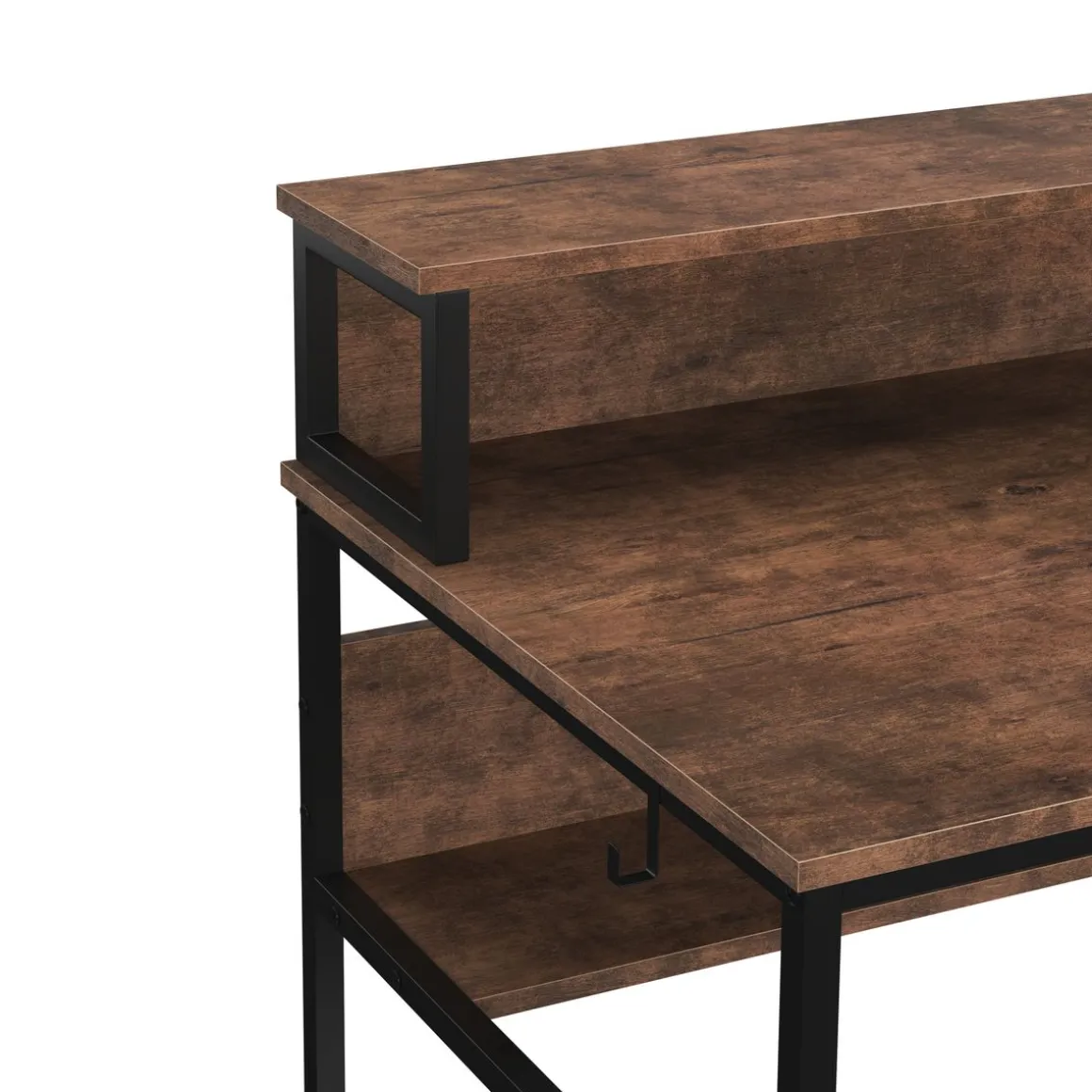 Schreibtisch Vintage BONITA mit erhöhter Ablage 120 x 60 x 91 cm