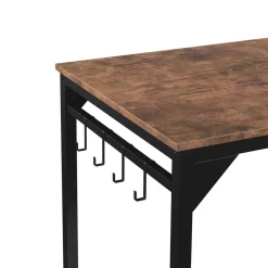 Schreibtisch Vintage BONITA mit 8 Haken 120 x 60 x 75 cm