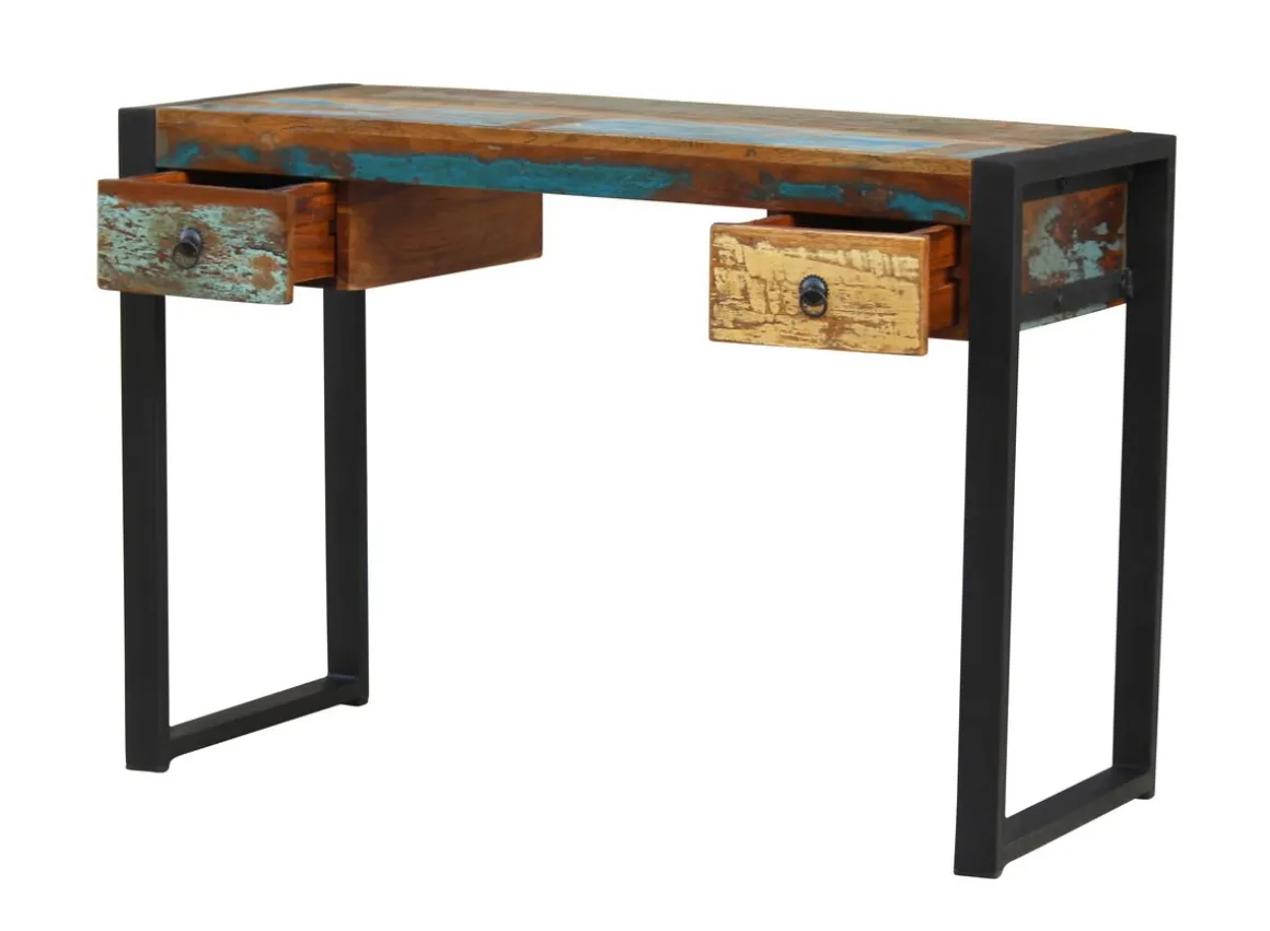 Schreibtisch Vintage PIPPIN mit Schubladen 110 x 50 x 77 cm