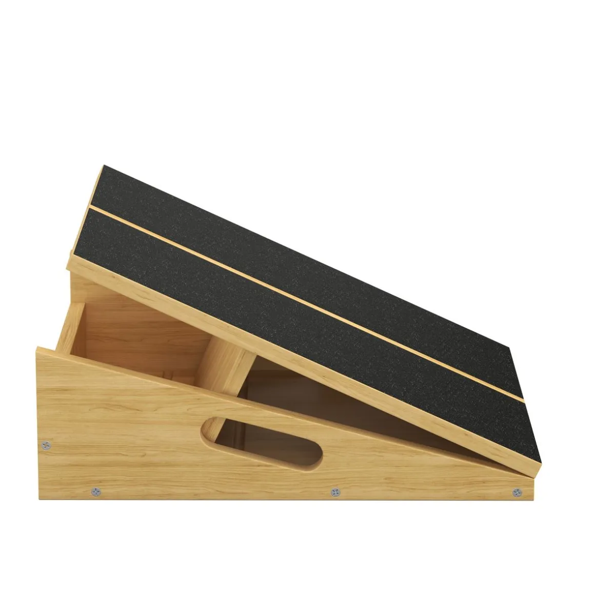 Schrägbrett Wadendehner Holz verstellbar natur/schwarz