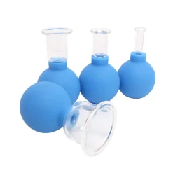 Schröpfgläser 4er Set blau