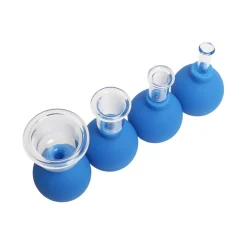Schröpfgläser 4er Set blau