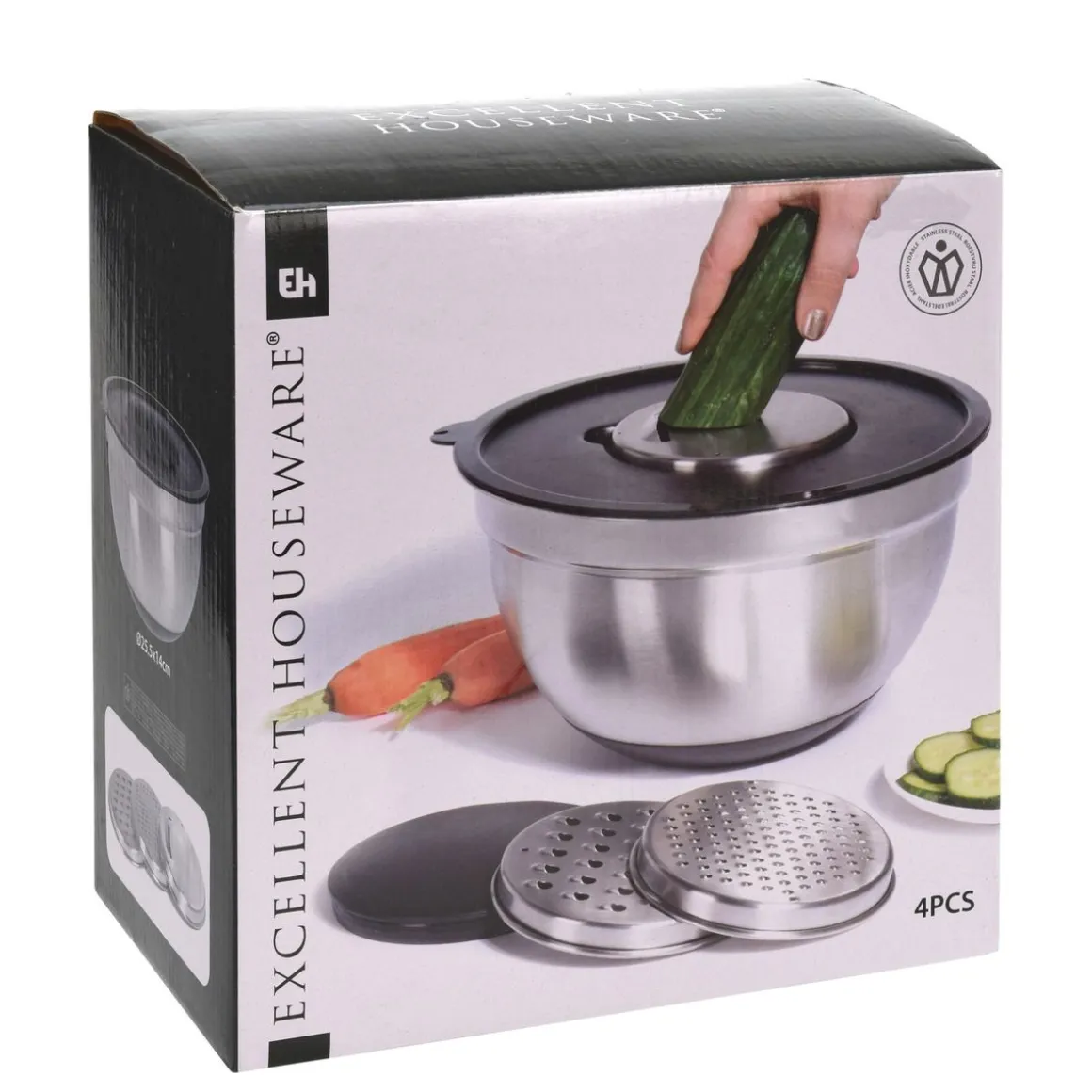 Schüssel mit Küchenreibe Set 6-teilig