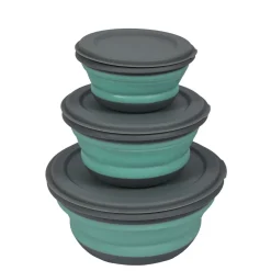 Schüssel Set faltbar 3-teilig grün