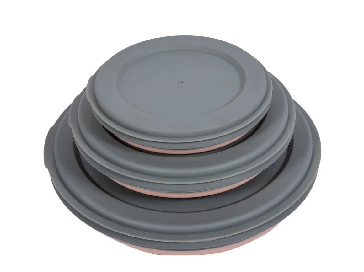 Schüssel Set faltbar 3-teilig rosa