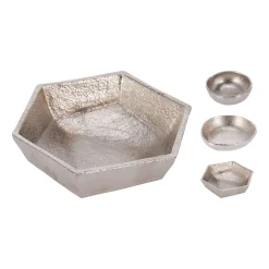 Schüssel Weihnachtsschale 10 x 4 cm silber