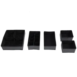 Schubladen Organizer 5er Set grau