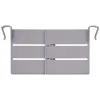 Schubladenteiler verstellbar Set 7-teilig weiss/grau | GONSER.CH