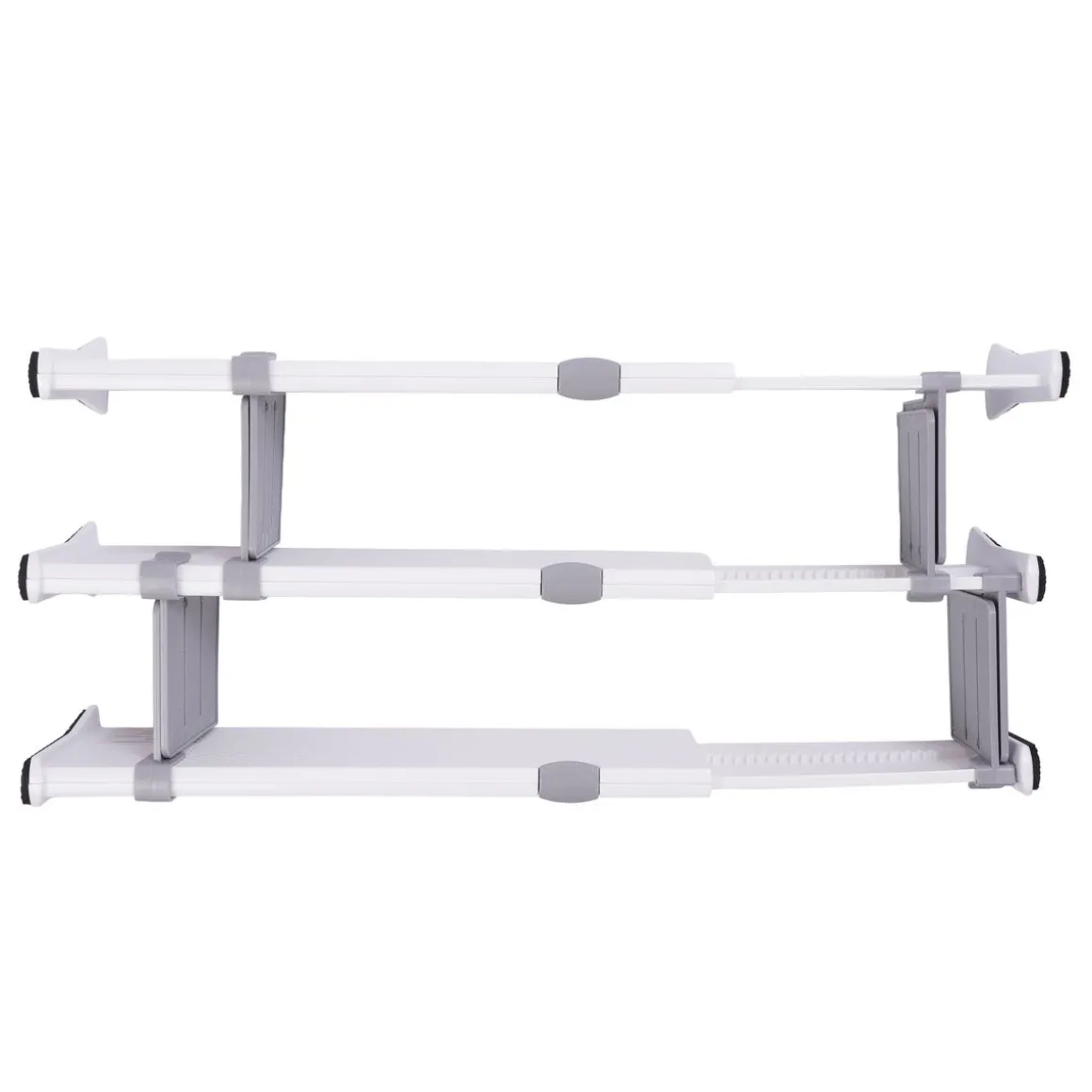 Schubladenteiler verstellbar Set 7-teilig weiss/grau | GONSER.CH