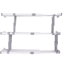 Schubladenteiler verstellbar Set 7-teilig weiss/grau | GONSER.CH