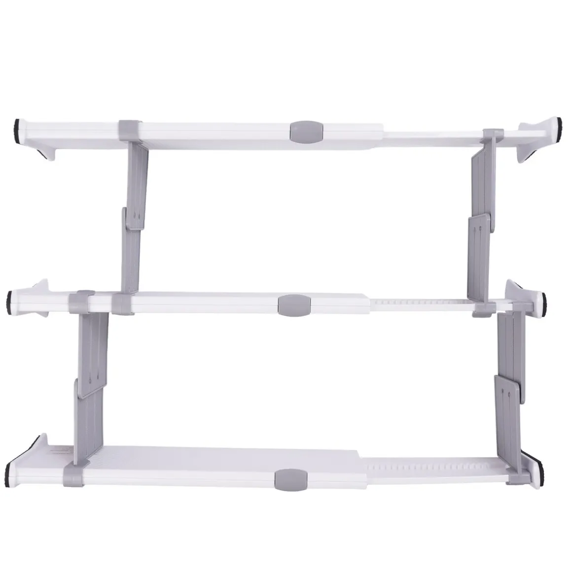 Schubladenteiler verstellbar Set 7-teilig weiss/grau | GONSER.CH
