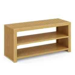 Schuhbank Bambus NORESSO 90 cm natur