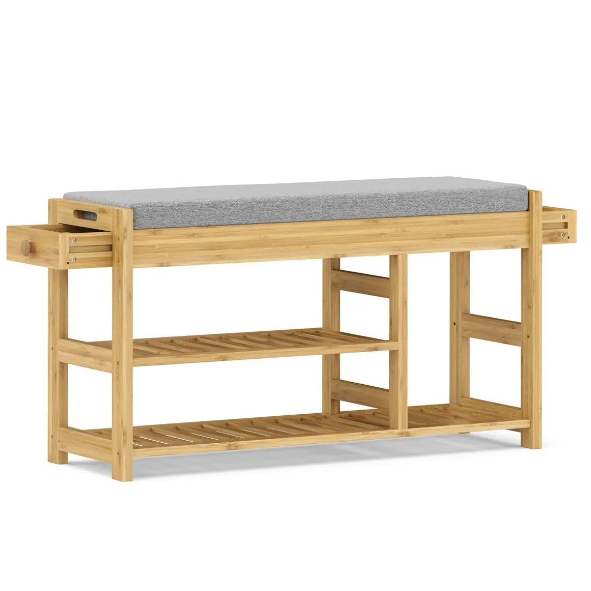 Schuhbank Bambus SEREIN 90 x 30 x 51 cm natur