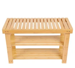 Schuhbank Bambus 70 x 28 x 45 cm