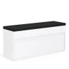 Schuhbank Holz 104 x 32 x 48 cm weiss