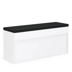Schuhbank Holz 104 x 32 x 48 cm weiss