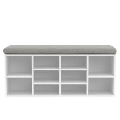 Schuhbank 102 x 30 x 48 cm weiss