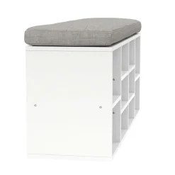 Schuhbank 102 x 30 x 48 cm weiss