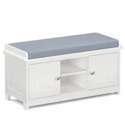 Schuhbank 105 x 35 x 43 cm weiss